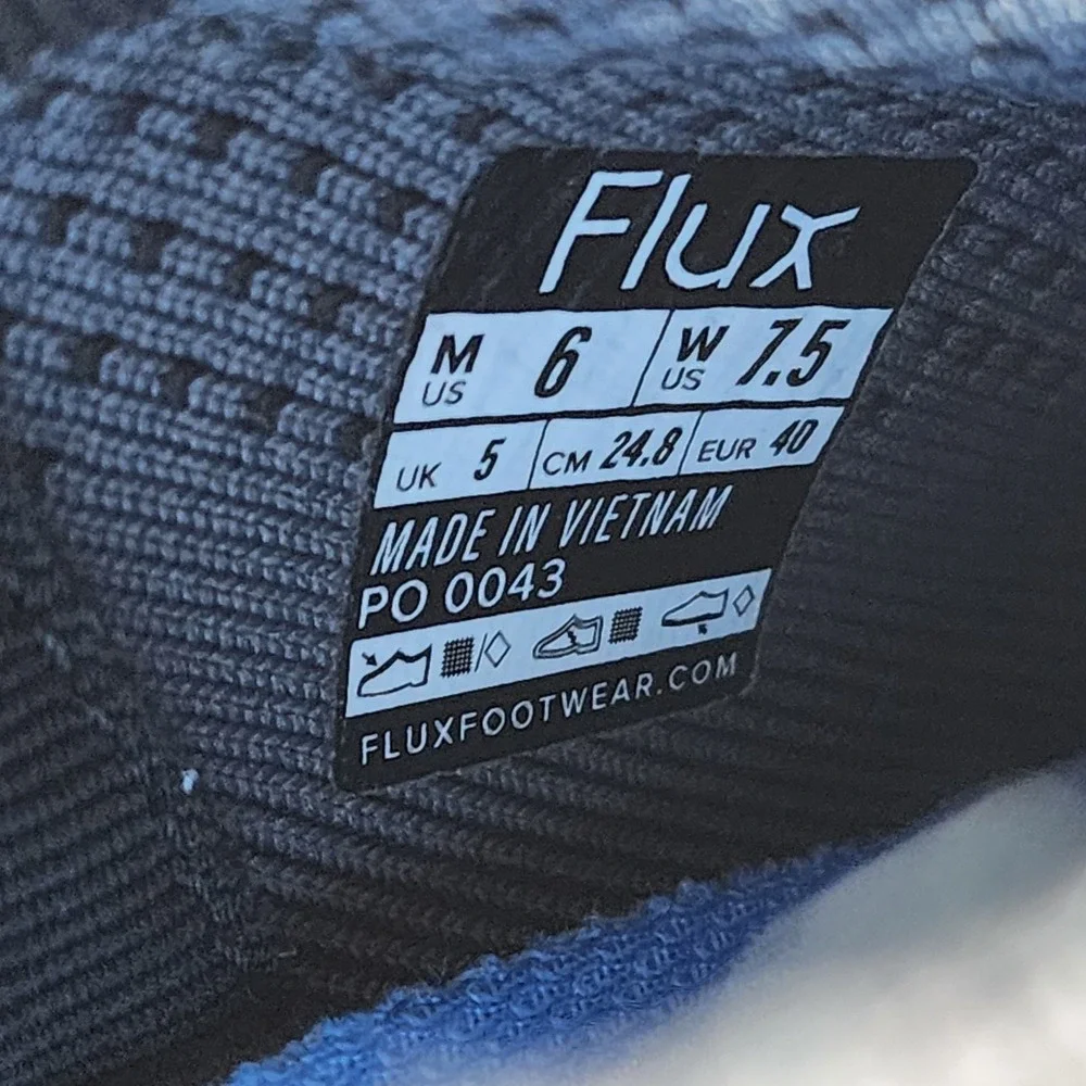 Flux Adapt Runner Black Gum Womens 7.5 Barefoot Minimal Running Walking Shoes